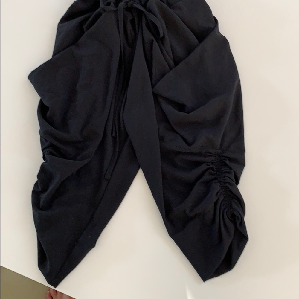 Black soft cropped pants